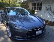 2013 Tesla Model SLight Gray Leather Trim